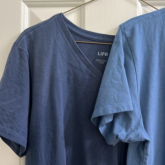 Life Is Good Blue V-Neck T-Shirt Duo - Picture 3 of 3